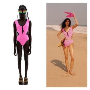 ZARA NEW Neon Swimsuit 🌞